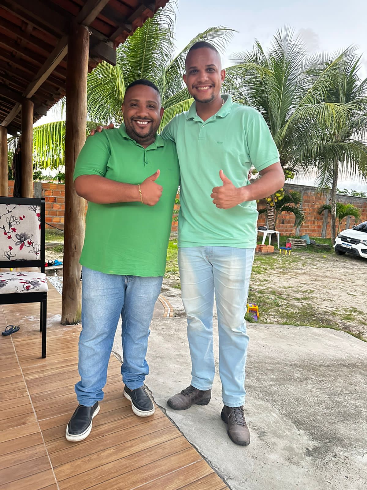 Murilo Ramon e Felipe de Bolinha _prefeito de Saubara_